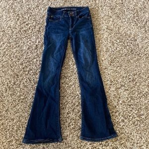 American Eagle Hi-Rise Artist Flare Super Stretch Jeans